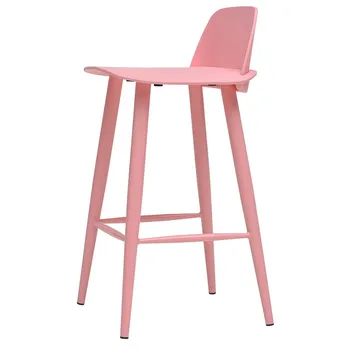 

Nordic bar chair modern simple high stool backrest home