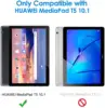 For Huawei Mediapad T5 10 10.1 Inch AGS2-W09/L09/L03/W19- 9H Premium Tablet Tempered Glass Screen Protector Film Protector Cover 2