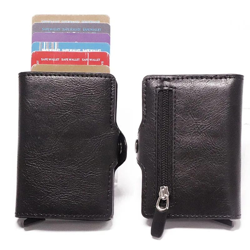 Новинка RFID Противоугонный кредитный держатель для карт тонкий ID держатель для карт унисекс автоматически твердый металлический кошелёк для банковских карт бизнес мини