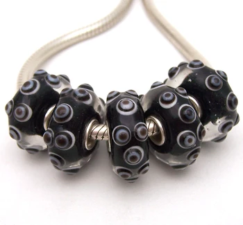 

JGWGT 2516 5X 100% Authenticity S925 Sterling Silver Beads Murano Glass beads Fit European Charms Bracelet diy jewelry Lampwork