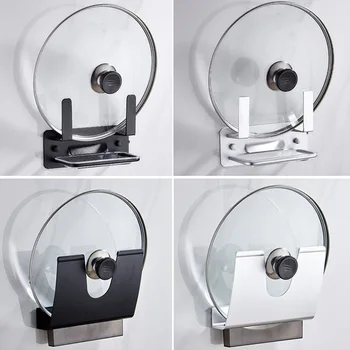 

Pot Cover Frame Punching-free Space Aluminum Kitchen Storage Rack Wall Hanging Household Cutting Board Storage Holder
