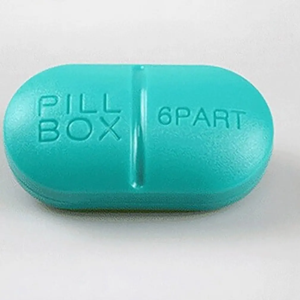 Portable Size Candy Color Tiny Pill Box Travel Vitamin Case Storage Organizer Multiple Compartment Pills Container | Дом и сад