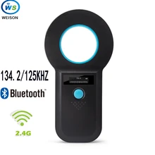 Varredor handheld do microchip do transponder usb do leitor da identificação animal de estimação do varredor iso11784/5 para o cavalo do gato do cão
