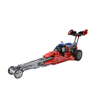 

MOC-7869 The Drag Formula Racing Car Model Building Blocks Sets Educational DIY Bricks Toys Compatible Technic Block