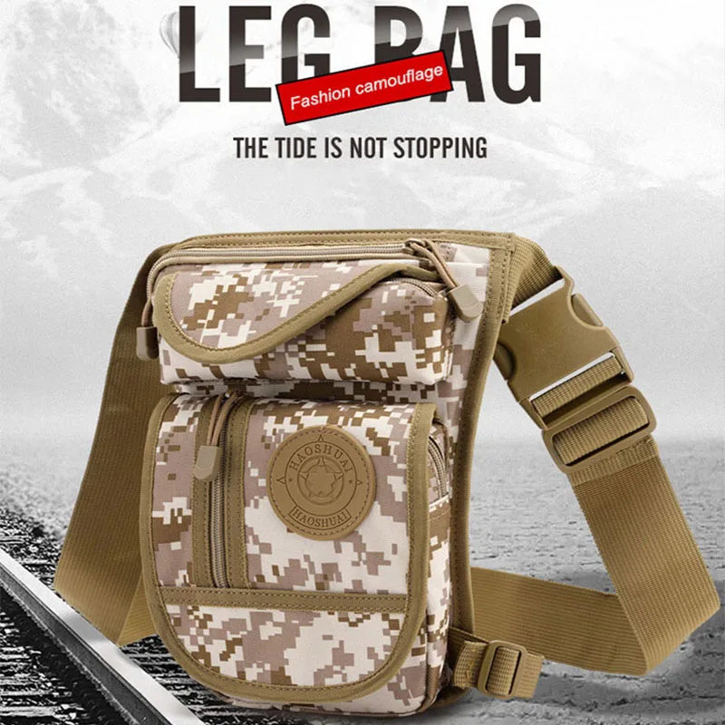 

2020 men's waterproof nylon mobile wallet travel motorcycle tool belt diagonal one shoulder leg bag NS1009