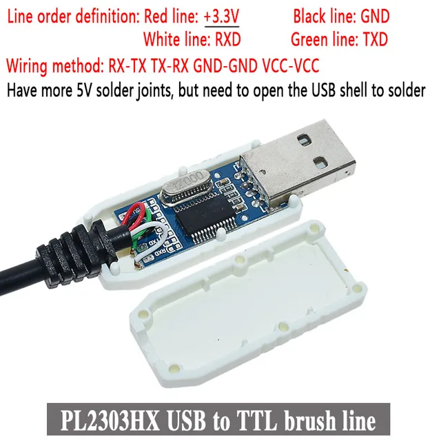 PL2303HX Lot De 4 Adaptateurs USB Vers TTL USB Vers RS232 TTL