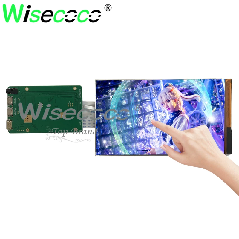 

Default landscape mode 7 inch1920x1080 IPS touch screen display 60Hz with MINI HDMI Type-c driver board for raspberry pi PS3 PS4