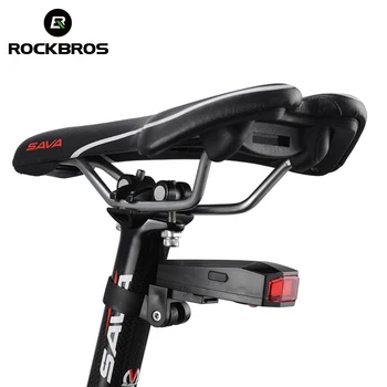 

ROCKBROS Cycling Anti Theft Bike Light Smart Bicycle Taillight Burglar Alarm Remote Control Sensor Safe Flash Lamp Equipment