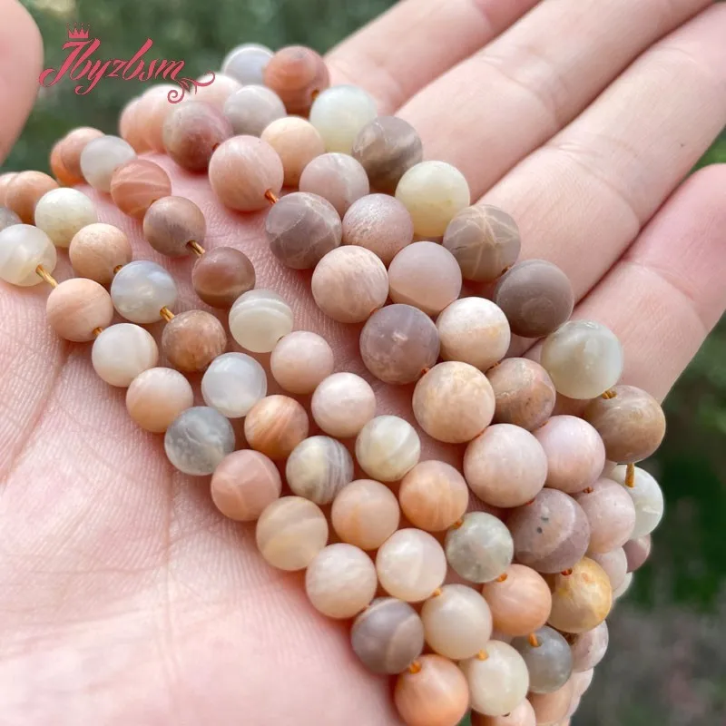 Round Multicor Metallic Coated Frosted Agate Beads For Women Jewelry Making 15" 