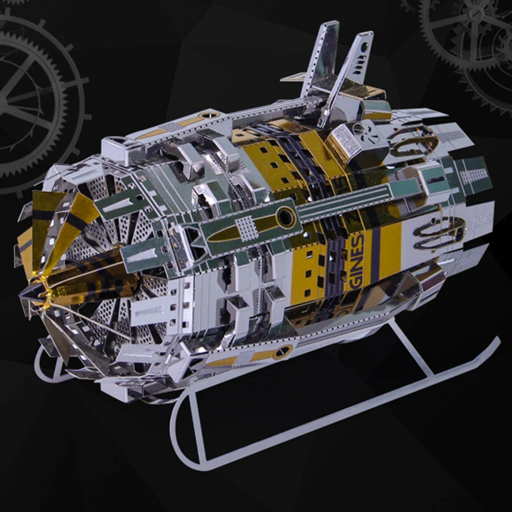 3D Metal Puzzle Jigsaw Toys for Adults & Teens Gifts - 3D Engine Model Kit - 102x48x65mm