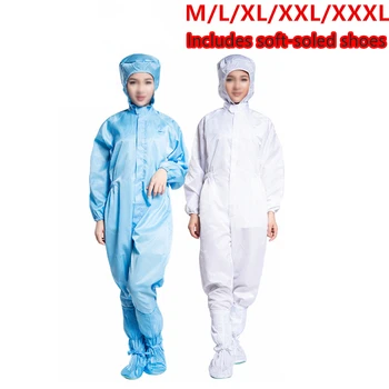 

Siamese Reusable Protective Overalls Suit Splashproof Isolation Clothing With Boot Cover Include Shoes Humanized Ear Net Design