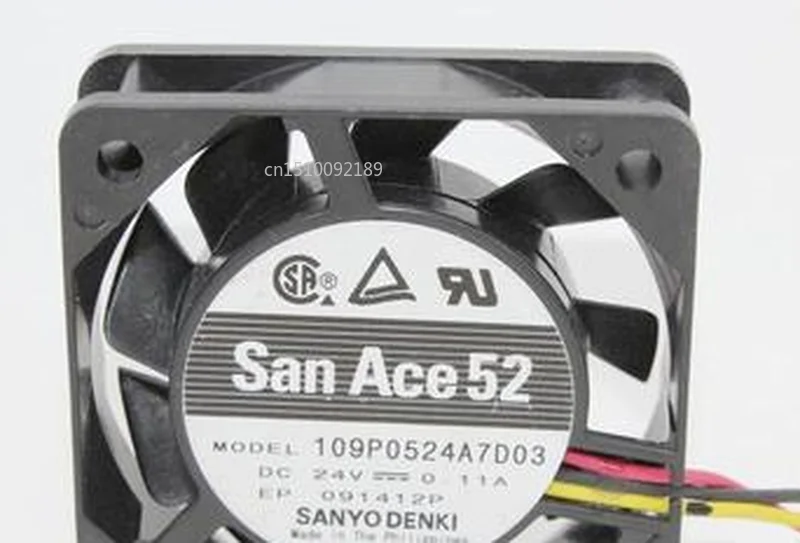 Бесплатная доставка для sanyo denki San Ace 109P0524A7D03 5015 DC24V 0.11A 5 см вентилятор охлаждения