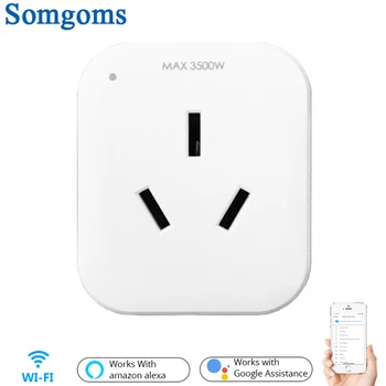 

WiFi Smart Socket Power AU Plug Mobile APP Remote Control Work with Alexa Google Home Energy Monitor No Hub Required