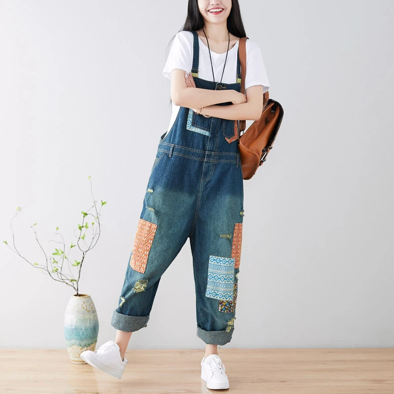 retro denim jumpsuit