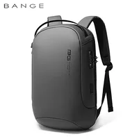 Zaino antifurto BANGE adatto per borsa per Laptop da 15.6 pollici borsa a tracolla per affari con chiusura codificata con ricarica USB impermeabile