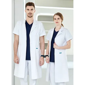 

Doctor's white coat dental plastic surgery hospital beauty salon uniform Korean high-end customization