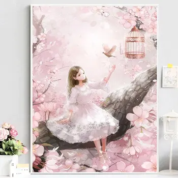 

cartoon character girl 5D DIY Diamond painting cross stitch Full Square Diamond embroidery Full Round Diamond mosaic