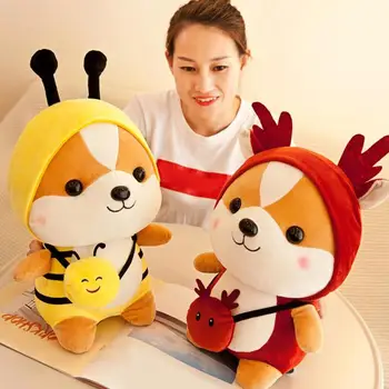 

Cute Creative Squirrel Doll Plush Toy Bee Elk Stuffed Soft Animals Children Dolls Pillow Girls Ragdoll Plush Toys