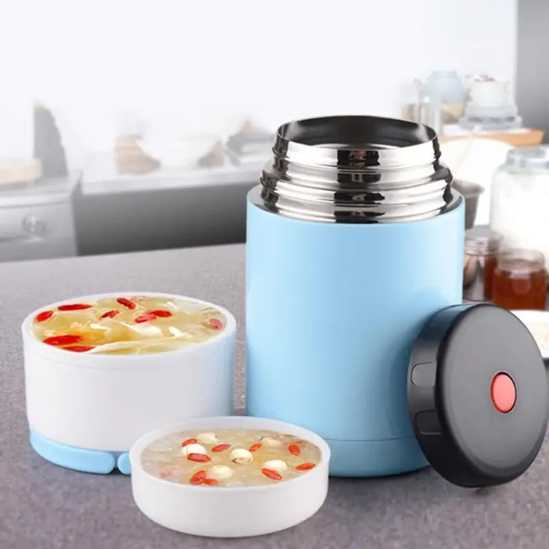 Термоконтейнер для еды из нержавеющей стали термос-чашка супа с термомешком