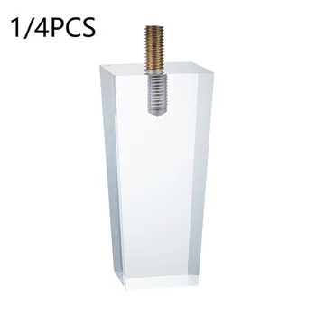 

1/4PCS Modern Luxury Furniture Acrylic Transparent Sofa Foot Crystal Foot Furniture Cabinet Foot Furniture Hardware Accessories