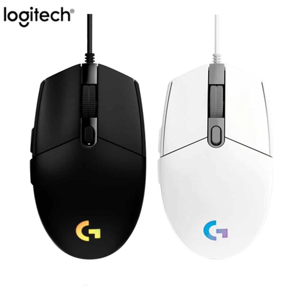 

Logitech Original G102 LIGHTSYNC Gaming Mouse RGB 6 Buttons 2Gen RGB Streamer USB Optical Wired Mouse Gamer Mice For PC Laptop