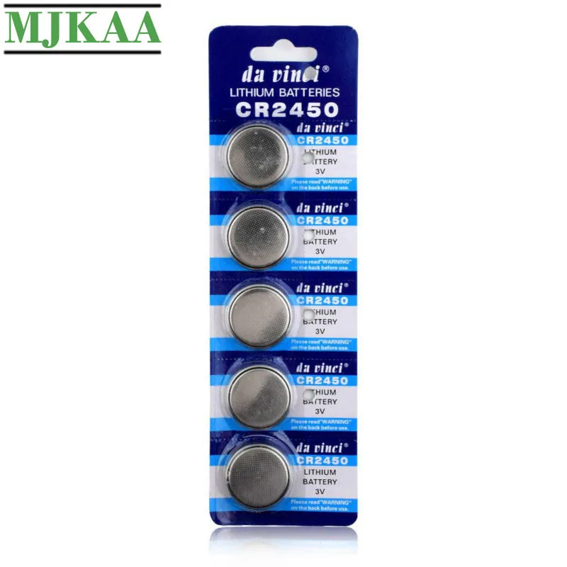 MJKAA 5 шт. CR2450 литиевые 3 в кнопочные батареи KCR2450 5029LC LM2450 CR 2450 батарея для часов