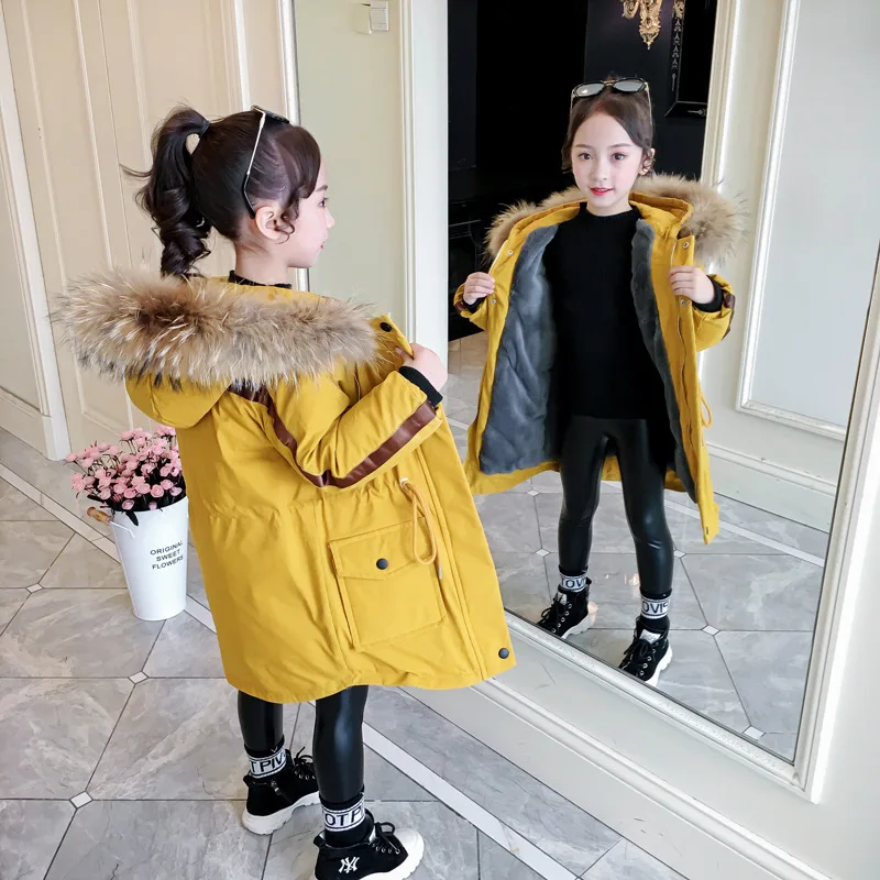 

Children's Cotton Coat Winter Girl Cotton Jacket Thick Outerwears