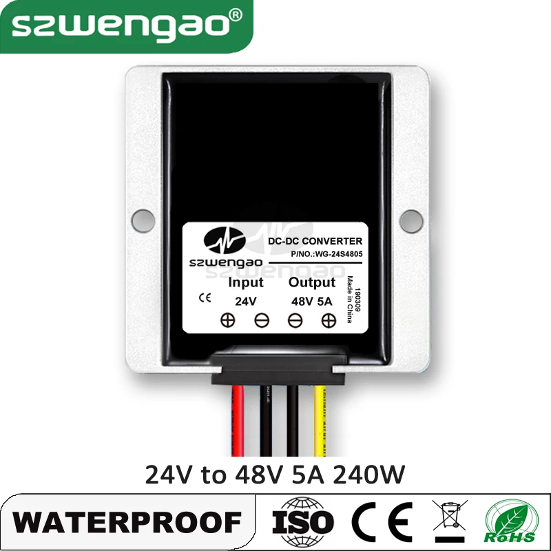 24V 48V 3A 5A Вт конвертер постоянного/переменного тока 24VDC для 48VDC Напряжение