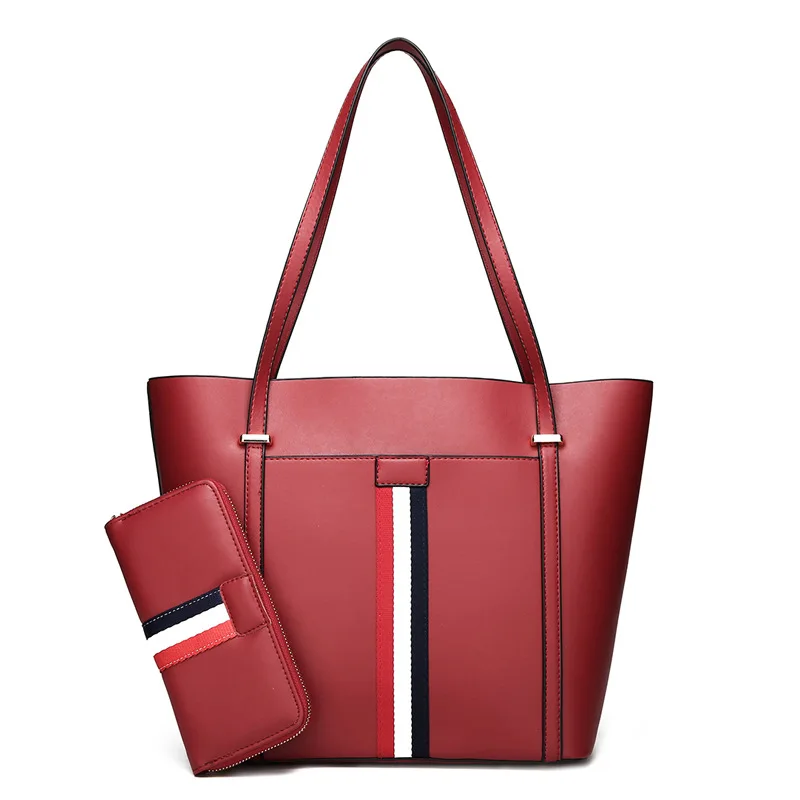 

2018 New Style Europe And America Trendy Two-Piece Set Picture WOMEN'S Bag Shoulder Bag/ Hand Bag Shoulder Bag Tote Bag