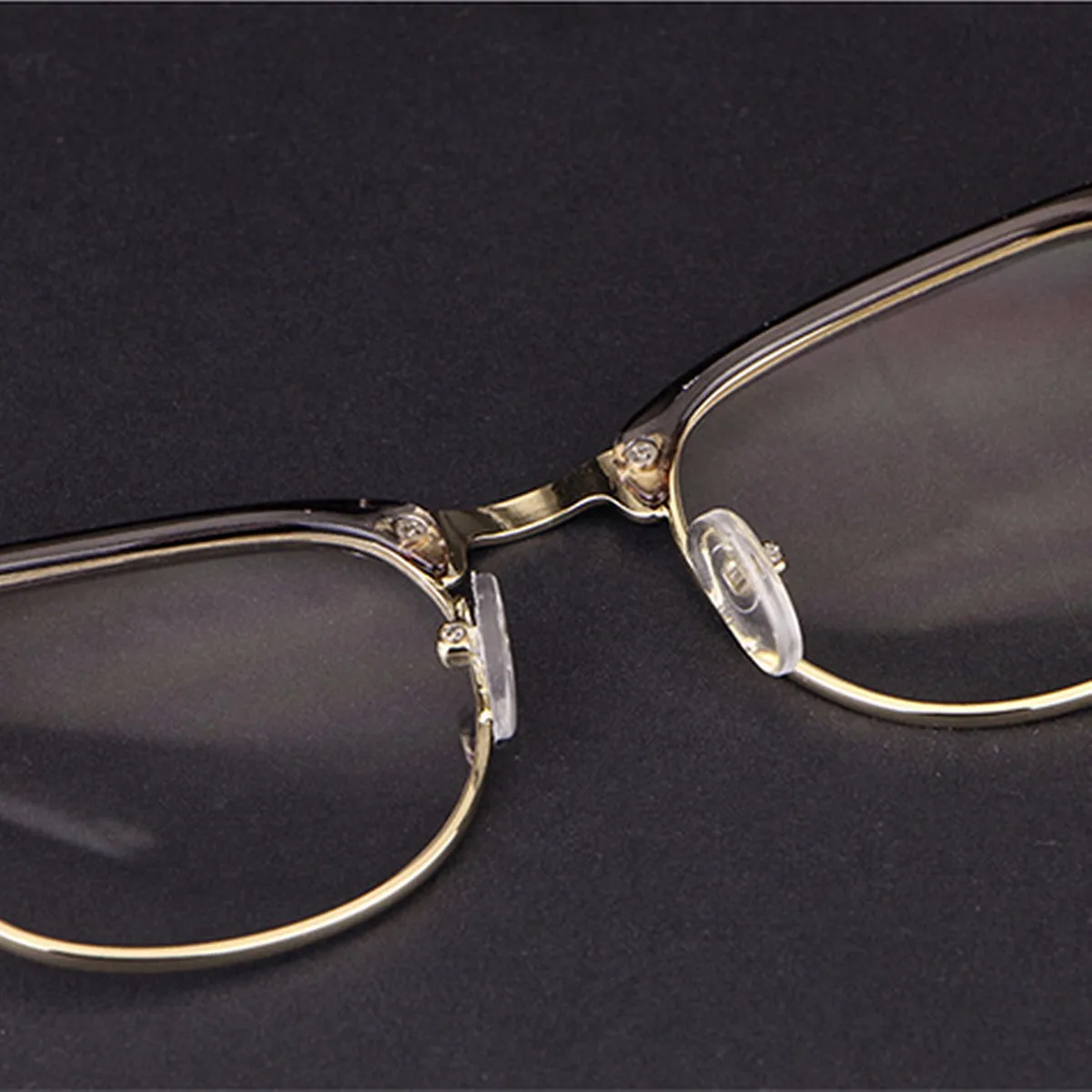 Vintage Clear Anti-Radiation Lens Eye Glasses Goggles Plain Glass Frames Men Women Fashion Transparent Semicircle Frame Glasse
