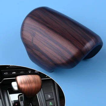 

DWCX 7.5 cm ABS Car Peach wood grain Style Gear Lever Shift Knob Cover Trim Cap Fit For Honda CR-V CRV 2017 2018 2019