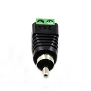 

AV Screw Terminal Male Accessories Speaker Video Adapter Cable Small Replace Jack Portable Metal Wire Plug Audio Connector