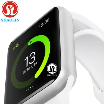 

Bluetooth Smart Watch case for apple iphone xiaomi android phone smartwatch pk apple watch GT88 DZ09 (Red Button)