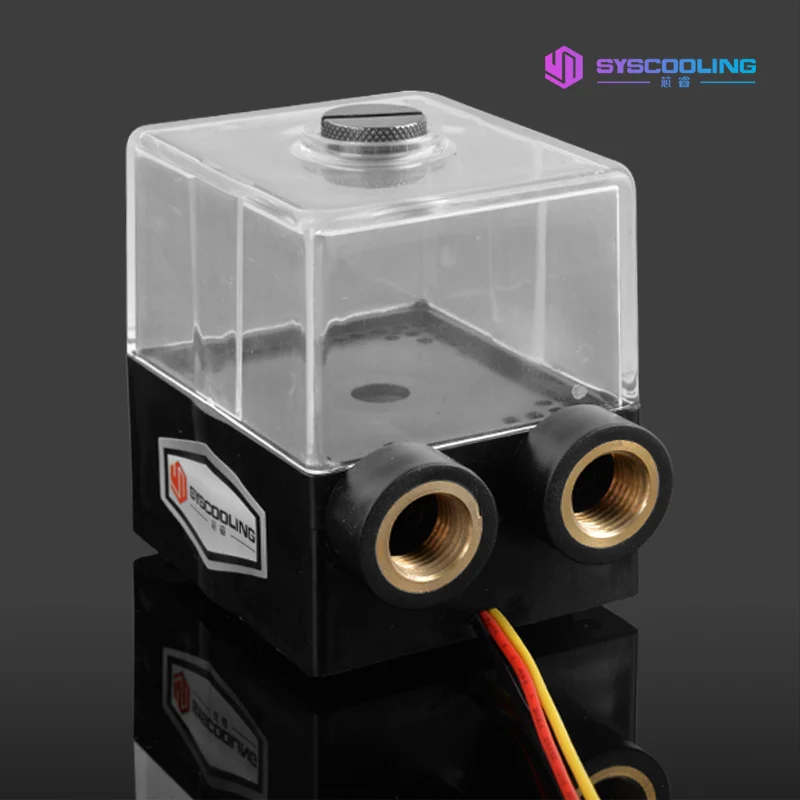 Kaufen SYSCOOLING SC 600T Kühler Wasser Tank Integrierte Wasser gekühlt Umwälzpumpe 650L H DC12V Computer Kühlung Hohe Leistung