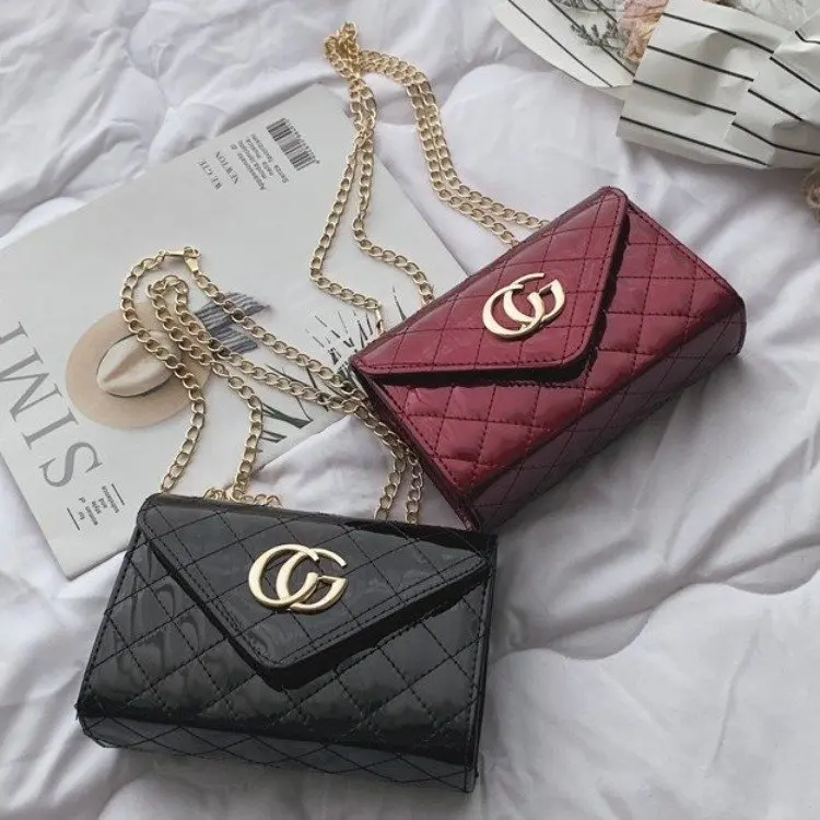 

Manufacturers Direct Selling 2019 Summer New Style Hardware Triangle Cover Square Sling Bag Korean-style Fashion Chain Single-sh