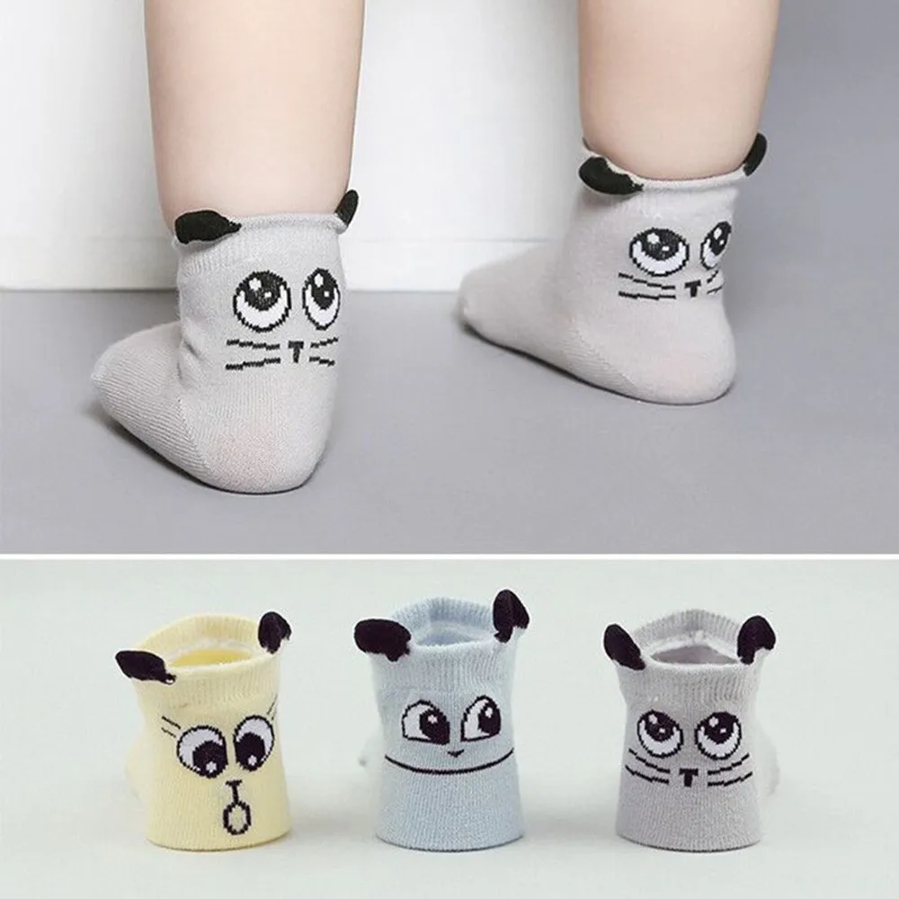 

Baby Infant children's socks носки детские puericulture calze Newborn Cotton Boy Girl Cute Cartoon Toddler Anti-slip Socks H5