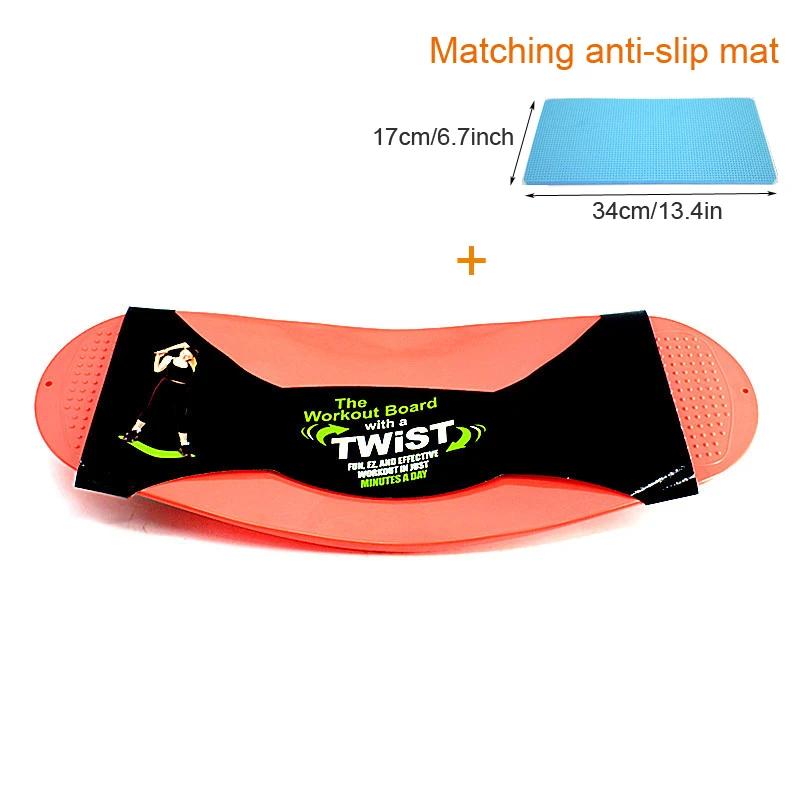 Абс скручивающая фитнес балансировочная доска с нескользящим ковриком простая