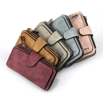 

Wallet Women Leather Luxury Card Holder Clutch Casual Women Wallets Zipper Pocket Hasp Ladies Wallet Female Purse Women