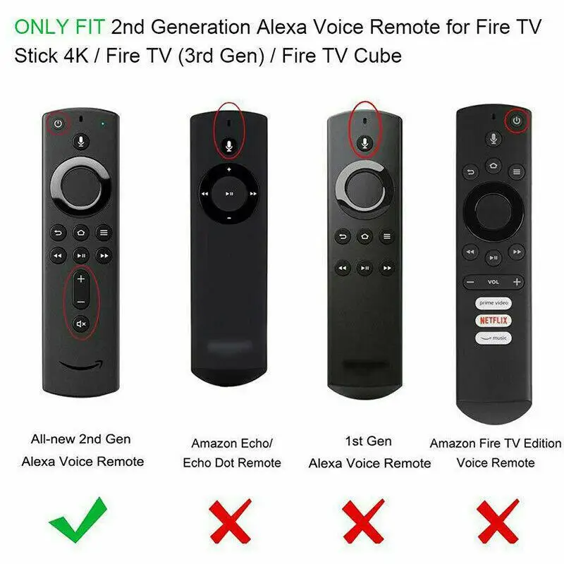 Мягкий силиконовый резиновый чехол для Amazon Fire tv Stick Remote R20