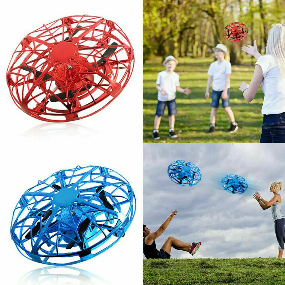 Mini UFO Drone Anti-collision Flying Helicopter Magic Hand UFO Ball Aircraft Sensing Induction Drone Kid Electric Electronic Toy