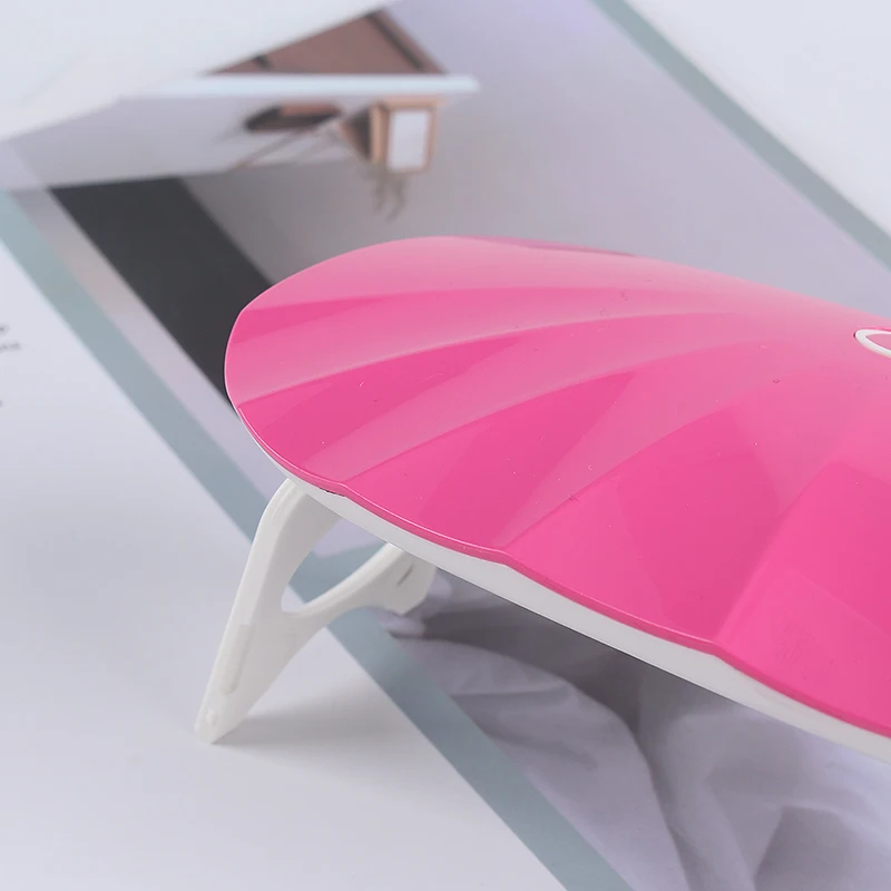 6W Mini Nail Dryer Shell Shape UV LED Lamp Portable Fast Drying Curing Nail Gel Polish 4
