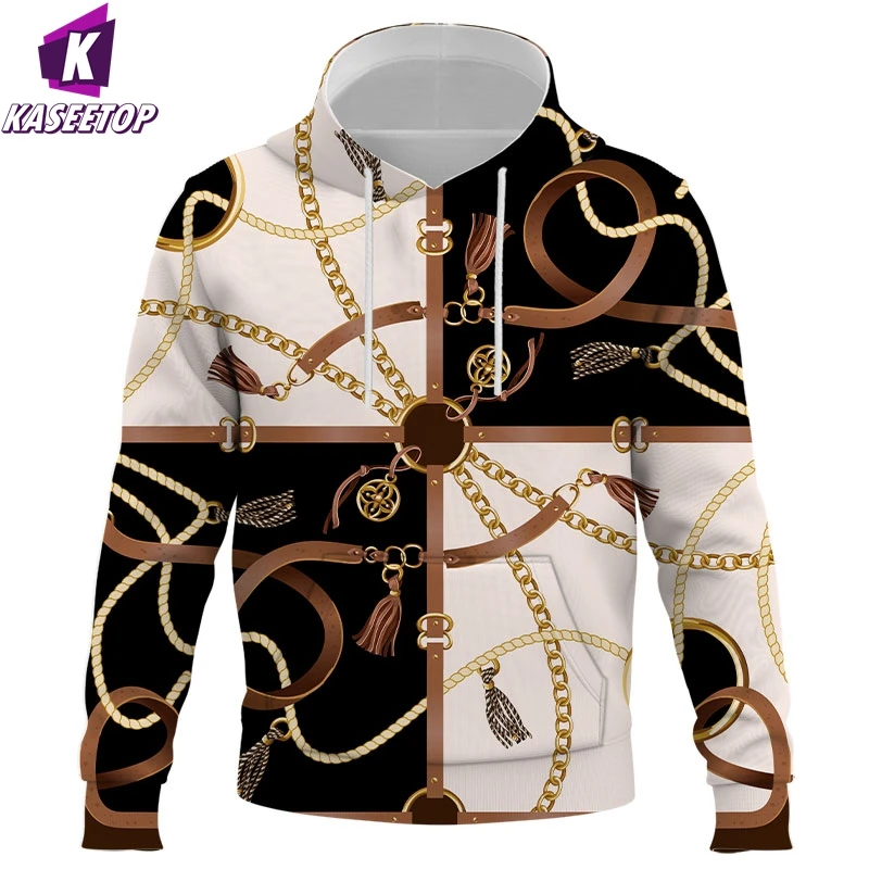 

Hot 3D Printed Iron chain pullover Men Women Hooded Sweatshirts Casual Long-sleeved Hoodie Unisex Outwear Streetwear Mens Hoodie