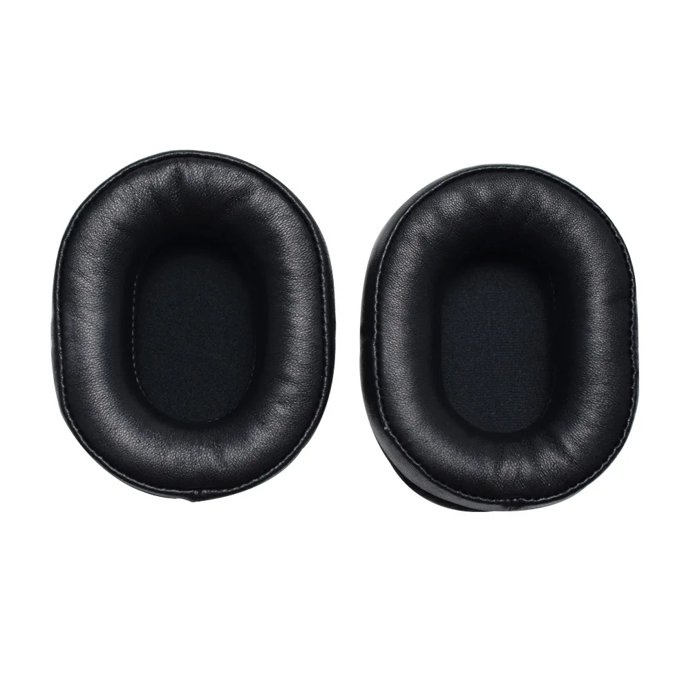 High quality Genuine Leather Headset Earpads for DENON AH MM400 Earphone Cover Sponge Cover Headphone Earmuffs Accessories