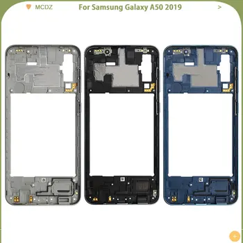 

New A50 For Samsung Galaxy A50 2019 A505 A505F A505DS Full Housing Middle Mid Frame Plate Bezel+ Battery Back Cover Case