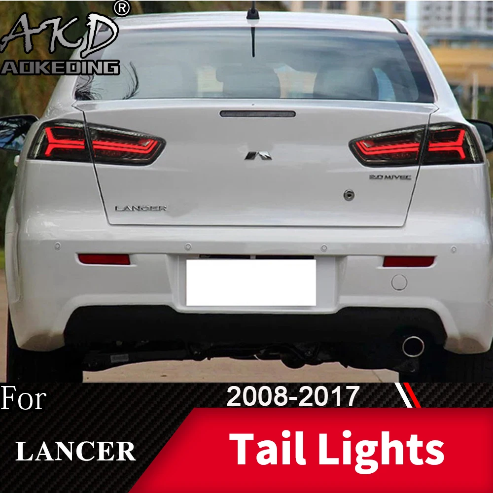 Задний фонарь для Mitsubishi Lancer 2008- Lancer EX светодиодный задний фонарь Противотуманные фары Дневные ходовые огни DRL тюнинг автомобильные аксессуары