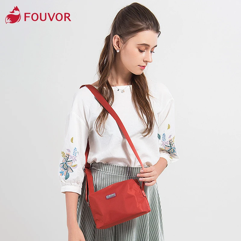 Fouvor 2019 модная нейлоновая маленькая сумка мессенджер с клапаном Повседневная