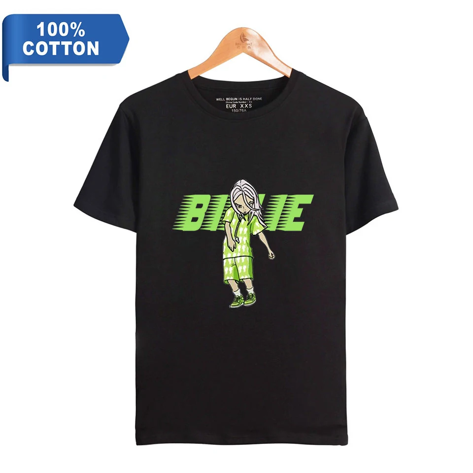 cotton Tshirt 1 Billie eilish Толстовка Sudadera Hombre толстовка хип-хоп унисекс Повседневная Уличная одежда Топы Kpop Billie eilish стильные толстовки мужские - Цвет: cotton Tshirt 1