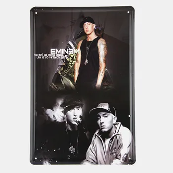 

DL-Pop star Eminem painting Metal Poster Fit For BAR PUB HOME Decoration