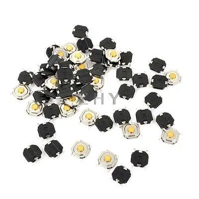 

55Pcs Momentary Tact Tactile Push Button Switch 4x4x1.6mm 4-pin SMD
