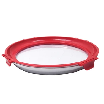 

Fruit Fish Reusable Food Preservation Tray Storage Container Sealed Kitchen Supplies Round Refrigerator Stackable Keep Fresh